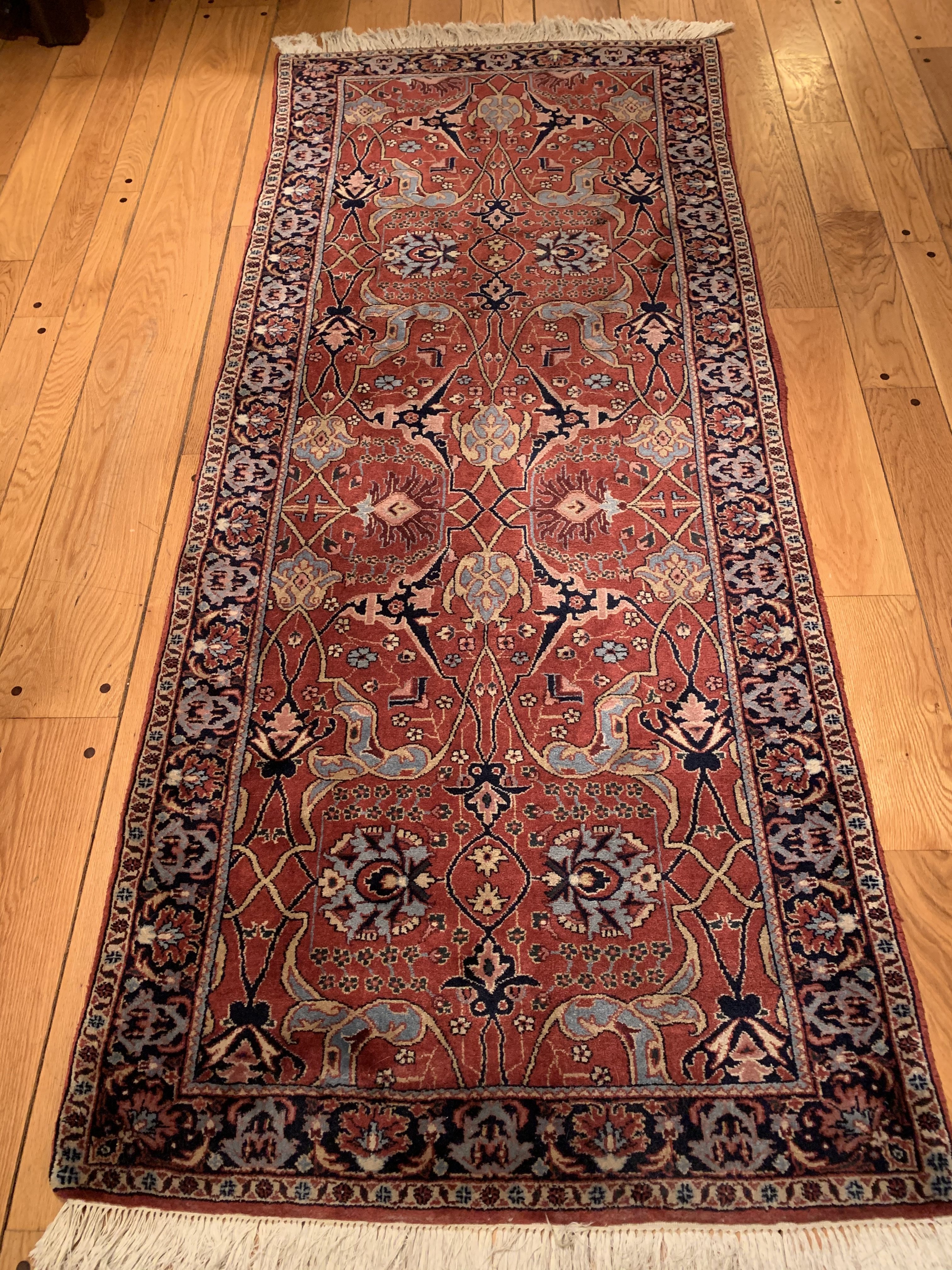 Oriental Hand Knotted Runner Rug | City 